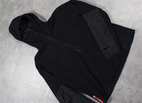 prada ninja fleece half zip